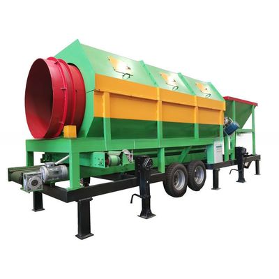Мобильная компостная ротационная ситовая машина для компостировочного завода меньше 300 мм