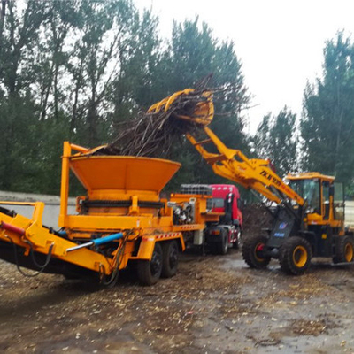 4-6 Blade Diesel Mobile Big Rotary Hopper Wood Tree Root Chipper Stump Shredder Plant (Мобильное большое вращающееся лопаточное дерево)