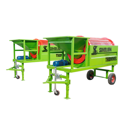 Поставка Ручная установка Vibro Separator Trommel Screen Compost Drum Sieve Machine