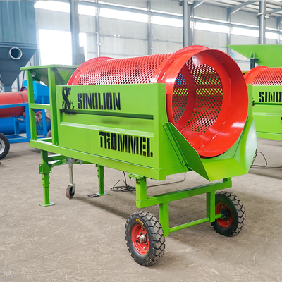 Поставка Ручная установка Vibro Separator Trommel Screen Compost Drum Sieve Machine