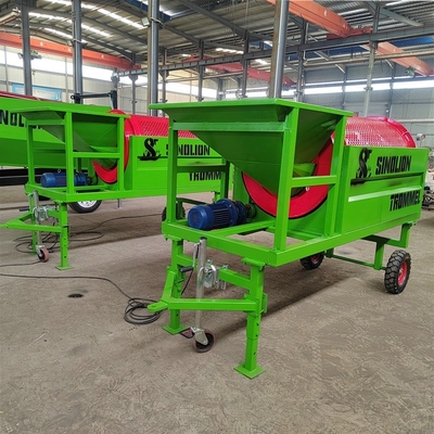 Поставка Ручная установка Vibro Separator Trommel Screen Compost Drum Sieve Machine