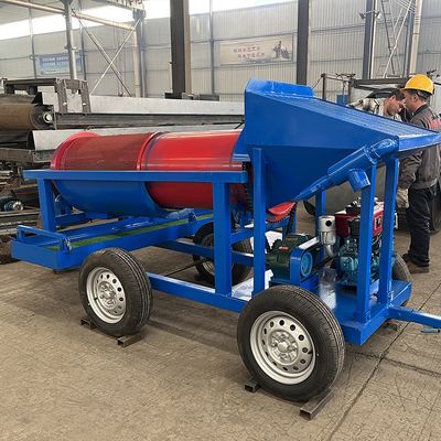 5 - 10 тонн в час Плассер Золотой мини барабанный экран с нержавеющей стали 720 кг