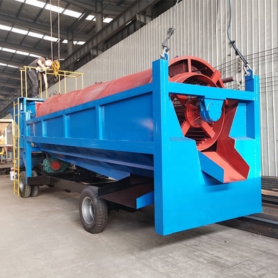 Placer Gold Mining Trommel Screen with Duty Feed Hopper 2200 KG Вместимость и промывка