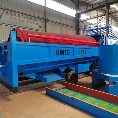 Мобильное рудниковое золотодобывающее оборудование Троммельская высокопроизводительная установка для промывки экранов