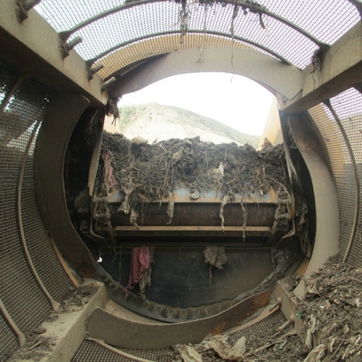 5600x2015x2010mm Вибрирующая компостная сита с вращающимся барабаном для скрининга гранул удобрений