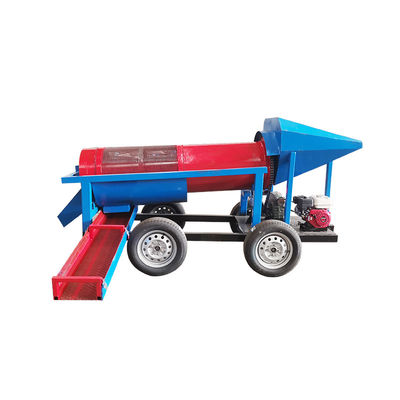 Маломасштабное золотоочистительное предприятие с мобильным барабанным экраном для сепарации минералов