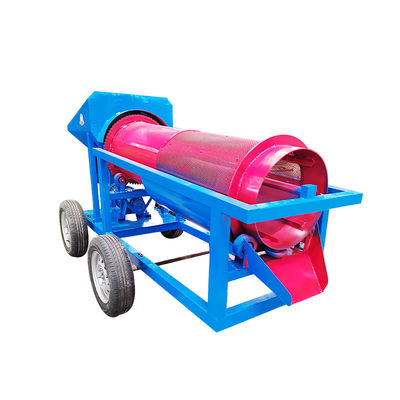 Маломасштабное золотоочистительное предприятие с мобильным барабанным экраном для сепарации минералов