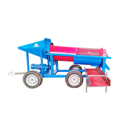 Маломасштабное золотоочистительное предприятие с мобильным барабанным экраном для сепарации минералов