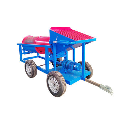 Маломасштабное золотоочистительное предприятие с мобильным барабанным экраном для сепарации минералов