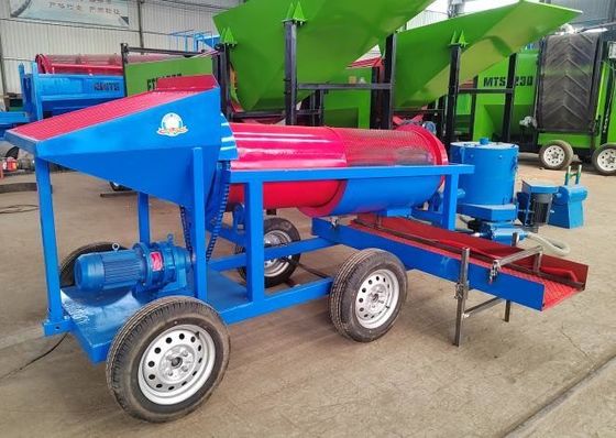 Маломасштабное преимущество золотодобывающие машины оборудование барабанный экран для добычи энергии