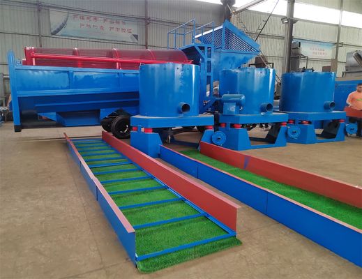 Blue Mobile Trommel Gold Washing Plant для оборудования для разделения аллювиального золота