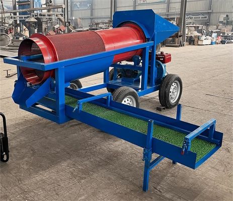 Мобильный с небольшим объемом мощности, алювиальный песок, золотое омывальное предприятие, трубчатый экран, легко транспортируемый