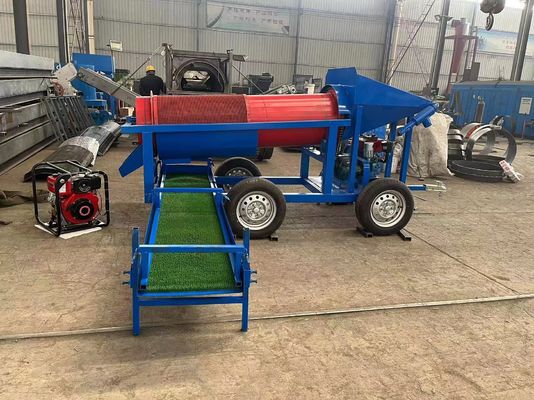 Маломасштабный аллювиальный завод по промывке золота Мобильный горный домп для сортировки золота