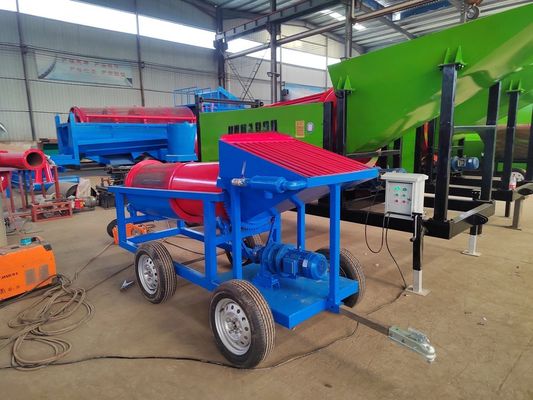 Маломасштабный аллювиальный завод по промывке золота Мобильный горный домп для сортировки золота